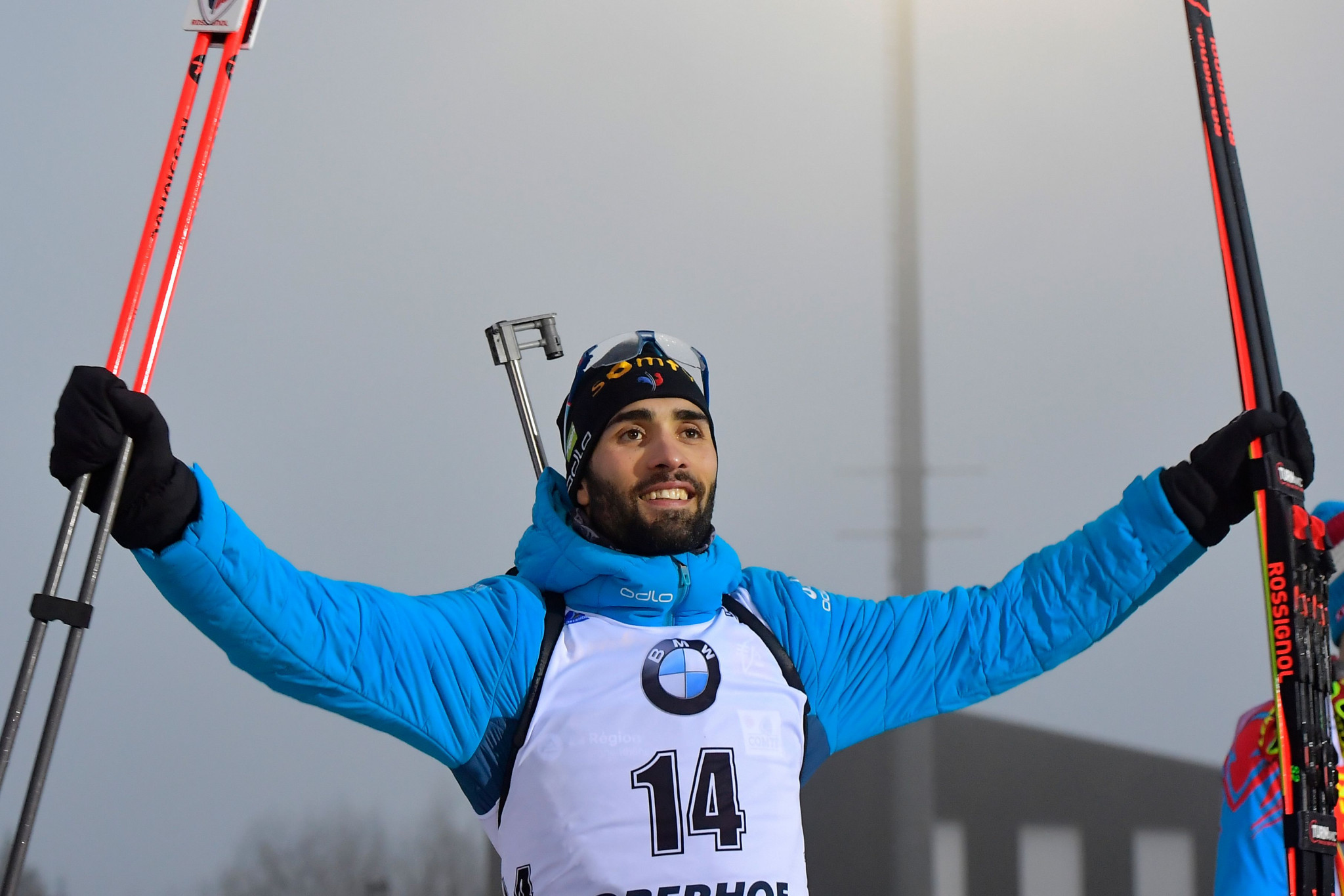 France's Martin Fourcade was back on top of a podium at the IBU World Cup in Oberhof ©Getty Images