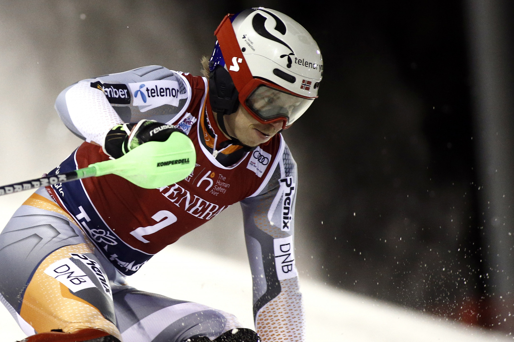 Henrik Kristoffersen of Norway will be aiming to maintain his lead in the slalom and giant slalom World Cup standings ©Getty Images