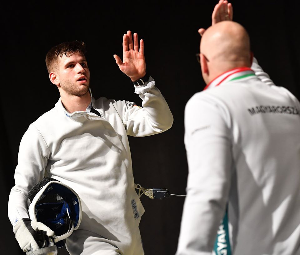 Hungary's Gergely Siklósi showed why he is world champion at the FIE Men's Épée World Cup in Heidenheim ©FIE/Facebook/Augusto Bizzi