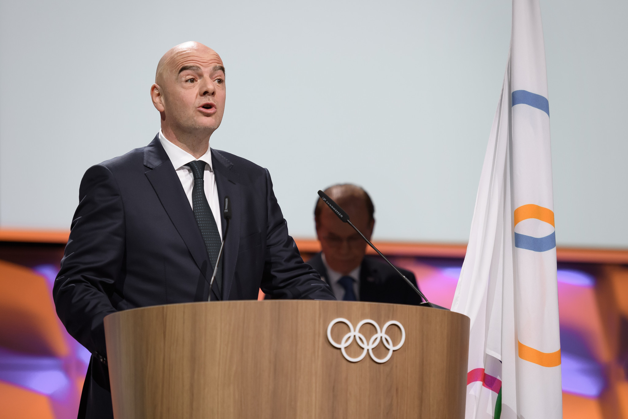 Gianni Infantino was among the three members elected at the IOC Session ©Getty Images