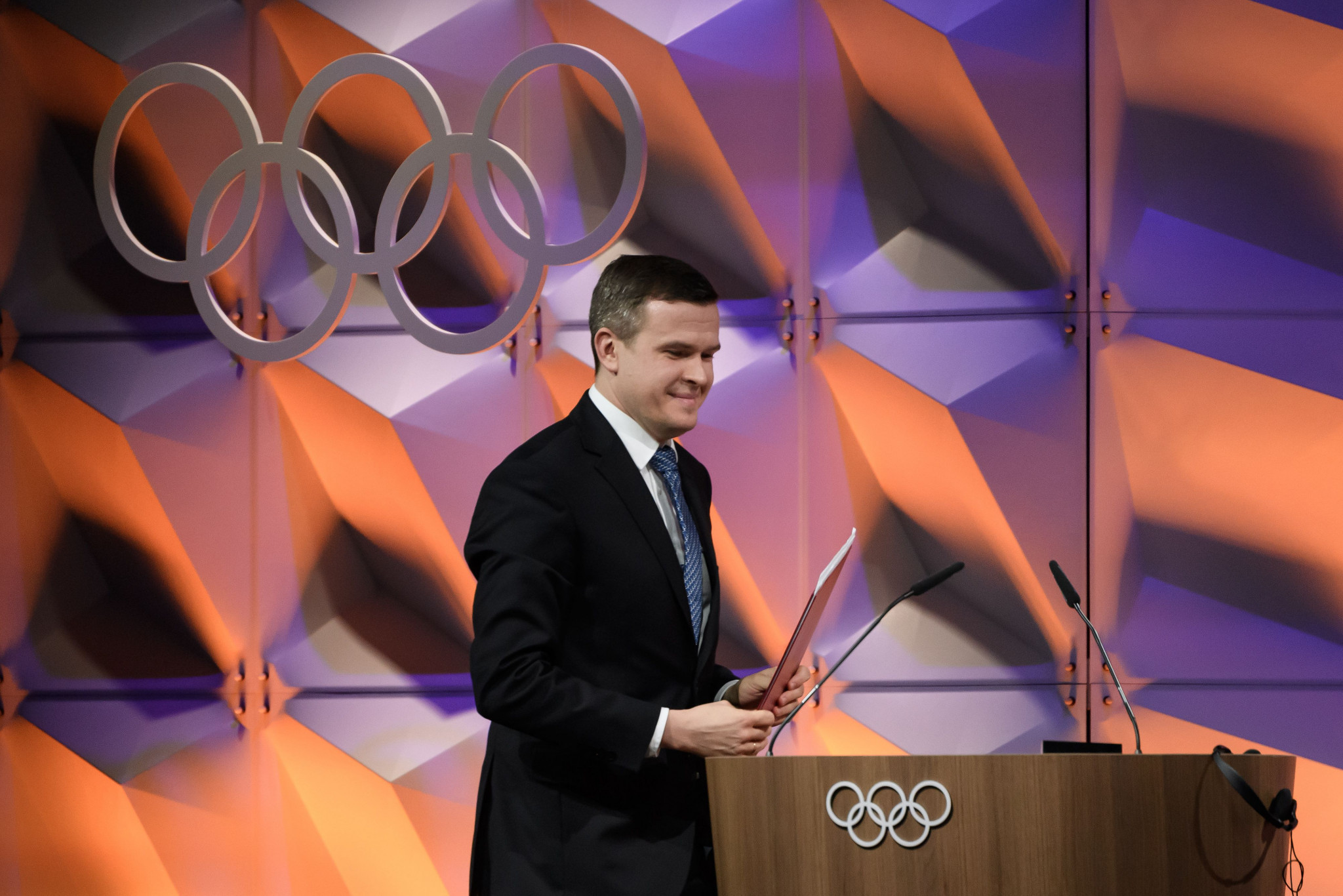 Witold Banka gave his first presentation to the IOC as WADA President ©IOC