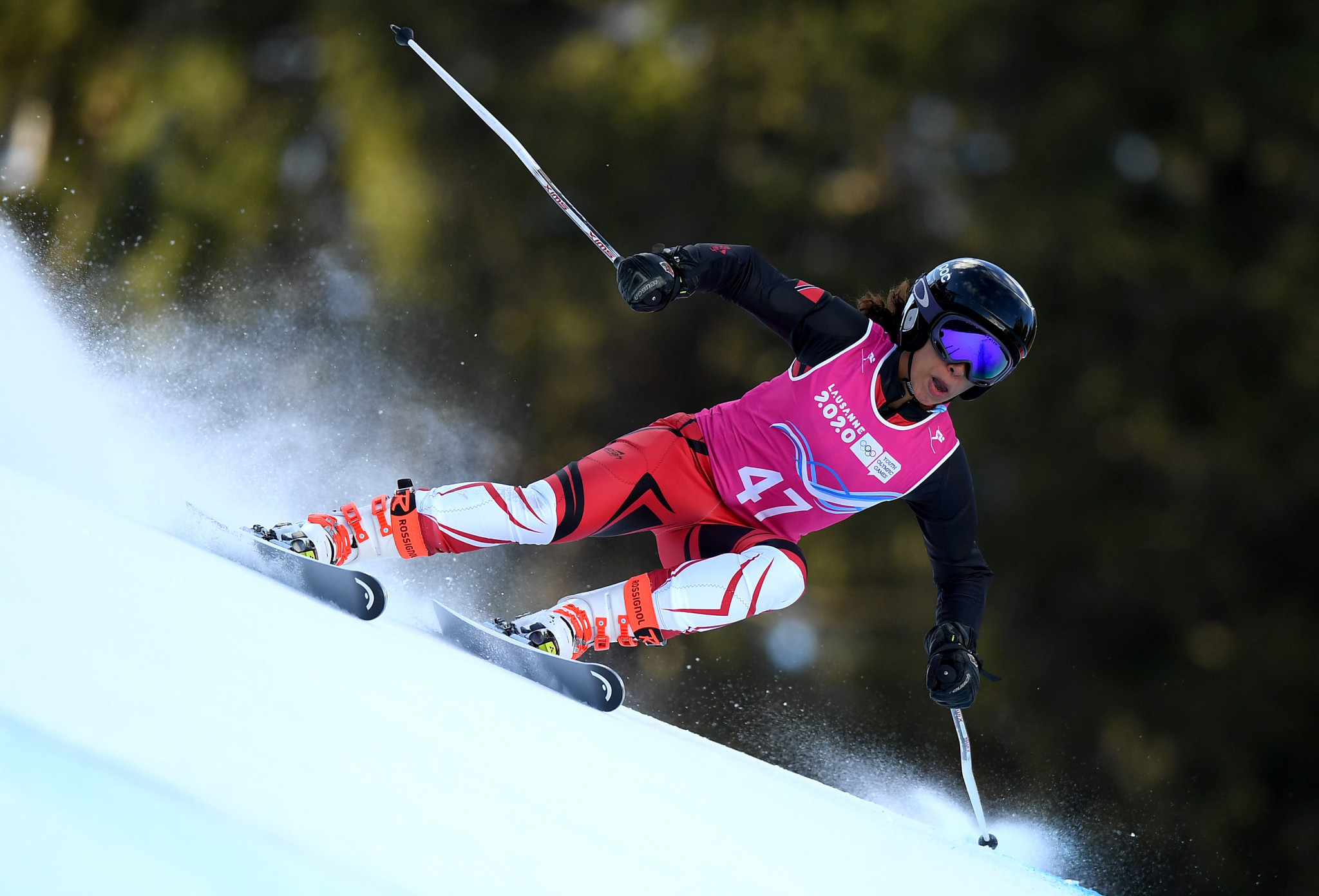 Abigail Viera became the first Winter Youth Olympic Games participant from Trinidad and Tobago ©Getty Images