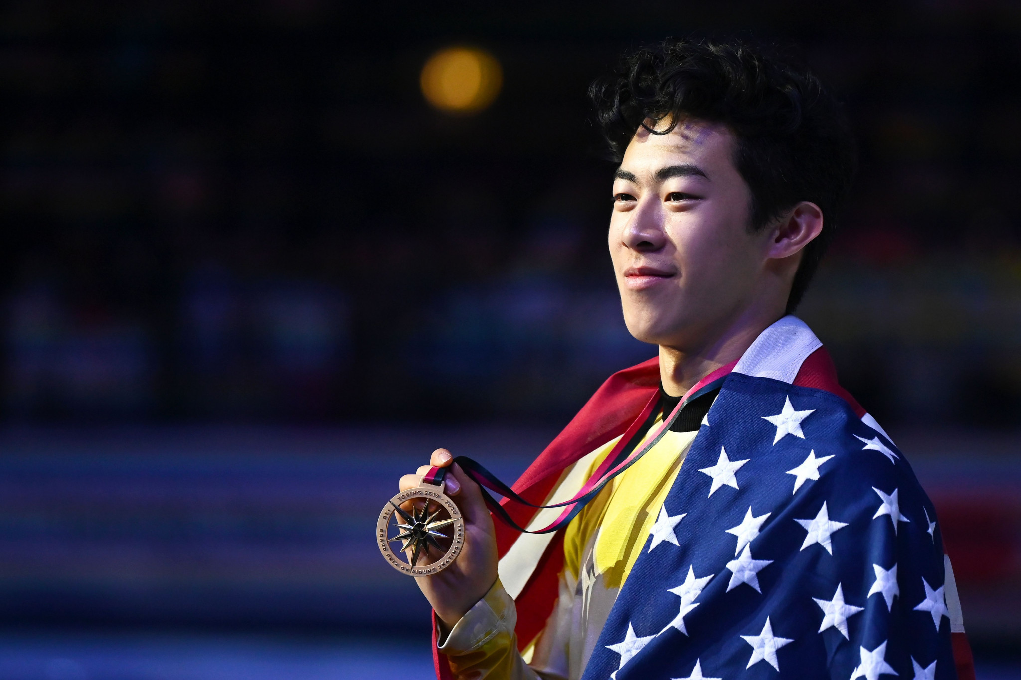 Figure skater Nathan Chen received his third consecutive Team USA Award ©Getty Images