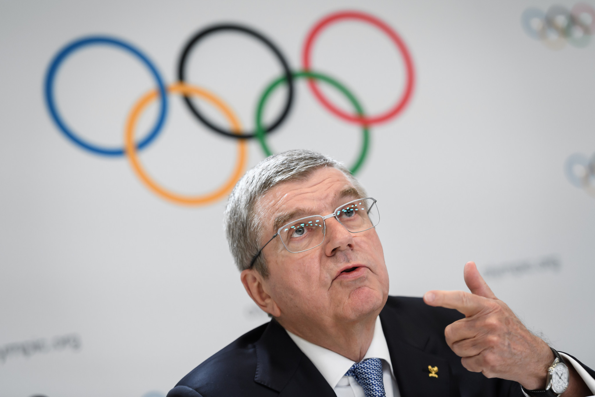 IOC President Thomas Bach praised Sapporo's bid following the meeting today ©Getty Images