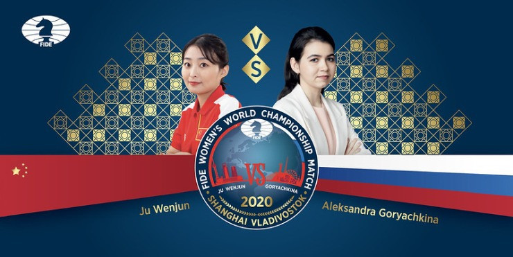 Russian challenger Aleksandra Goryachkina drew level in the Women's World Chess Championship match today ©FIDE