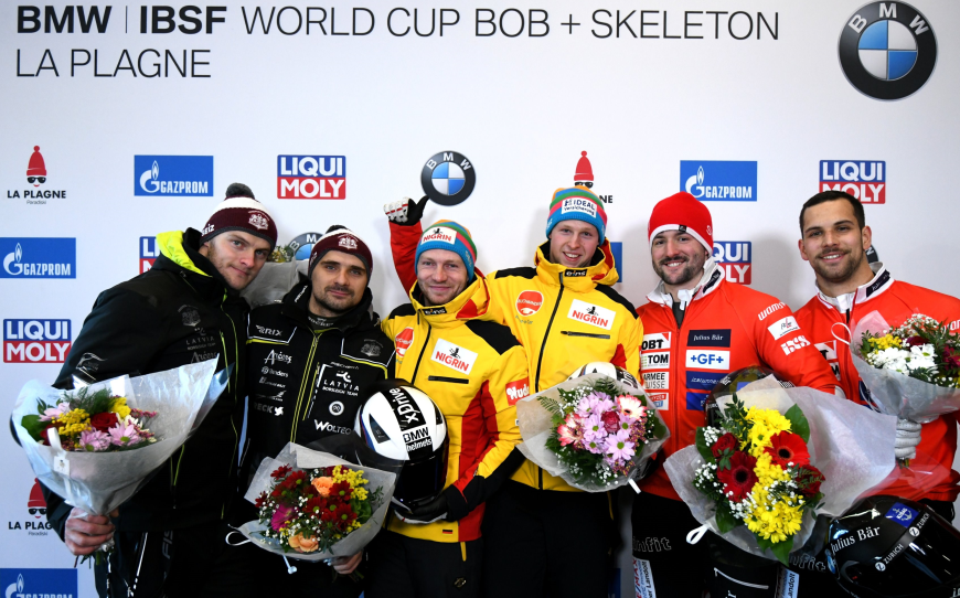 Friedrich continues strong IBSF World Cup form in La Plagne