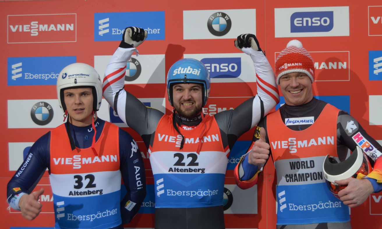 Olympic champion Gleirscher finally hits high notes at fourth FIL Luge World Cup