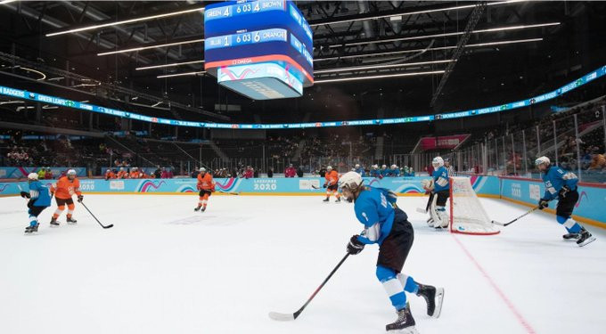 Mixed NOC ice hockey matches continued ©Lausanne 2020