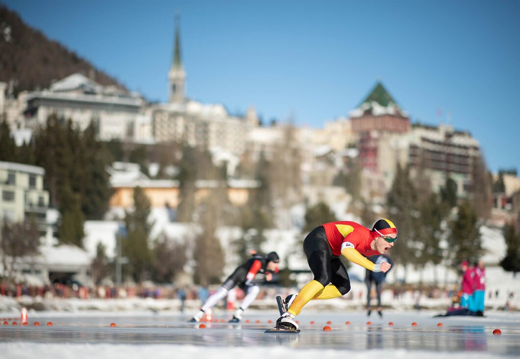 Athletes competed on the unique conditions of a frozen lake ©IOC