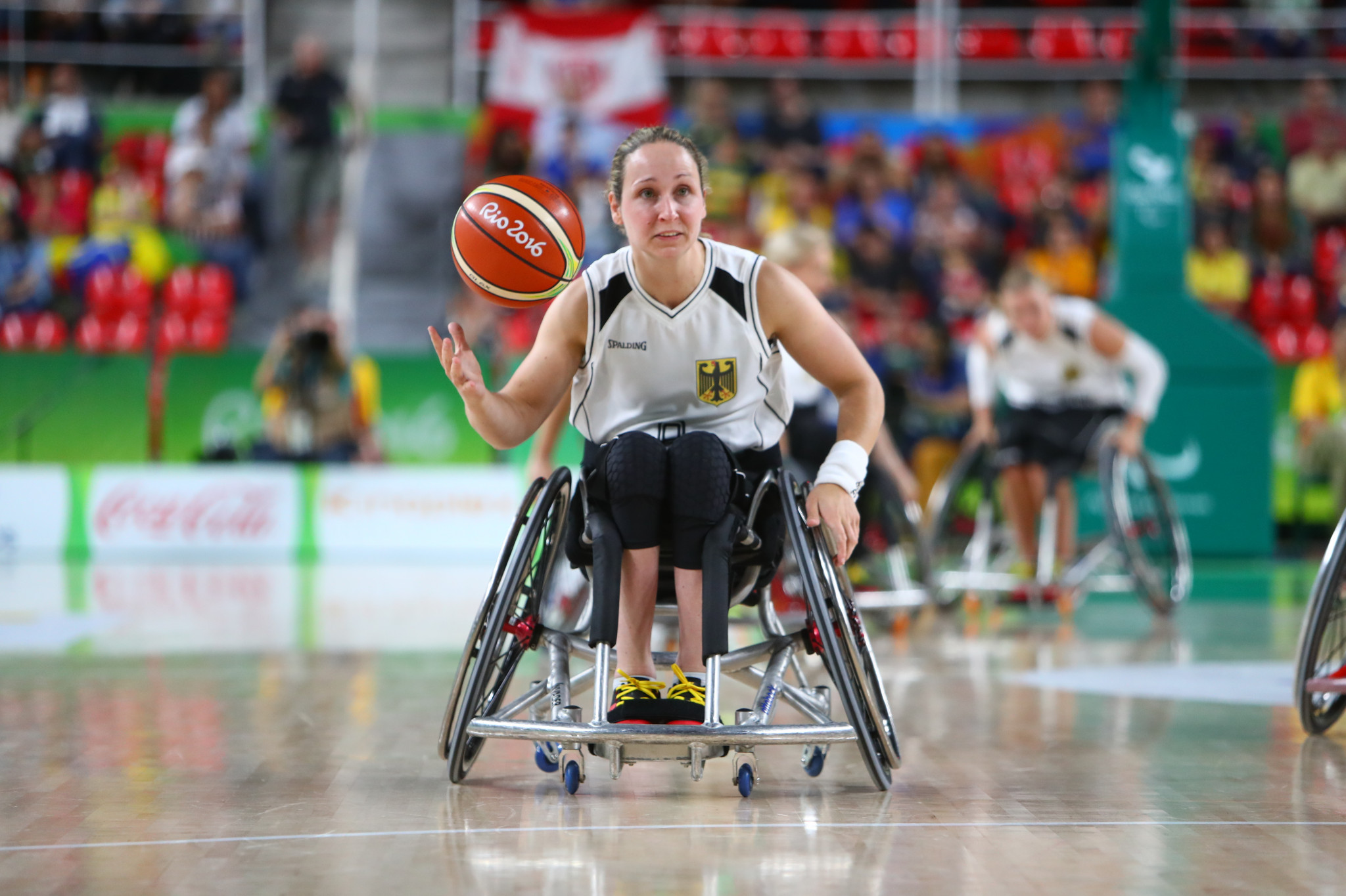 Annika Zeyen won Paralympic gold in wheelchair basketball at London 2012 and has also competed in athletics and cycling ©Getty Images