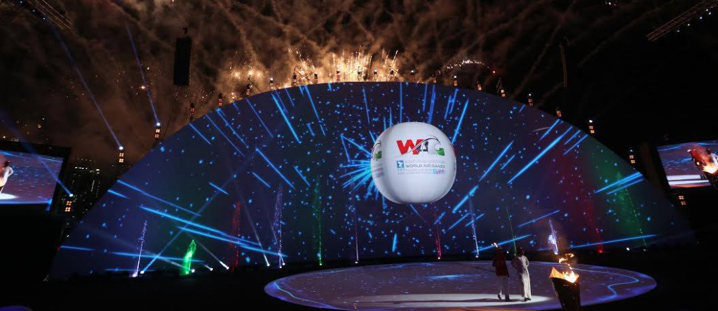 The World Air Games Opening Ceremony was held on the United Arab Emirates National Day