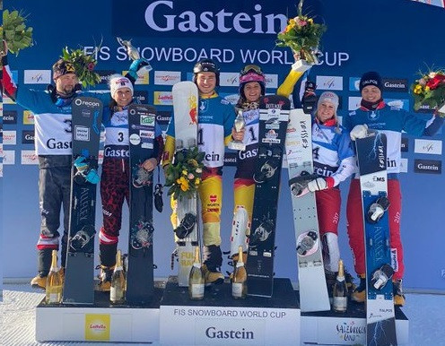 Germany were the victors in the team event at the FIS Snowboard World Cup in Bad Gastein ©Twitter
