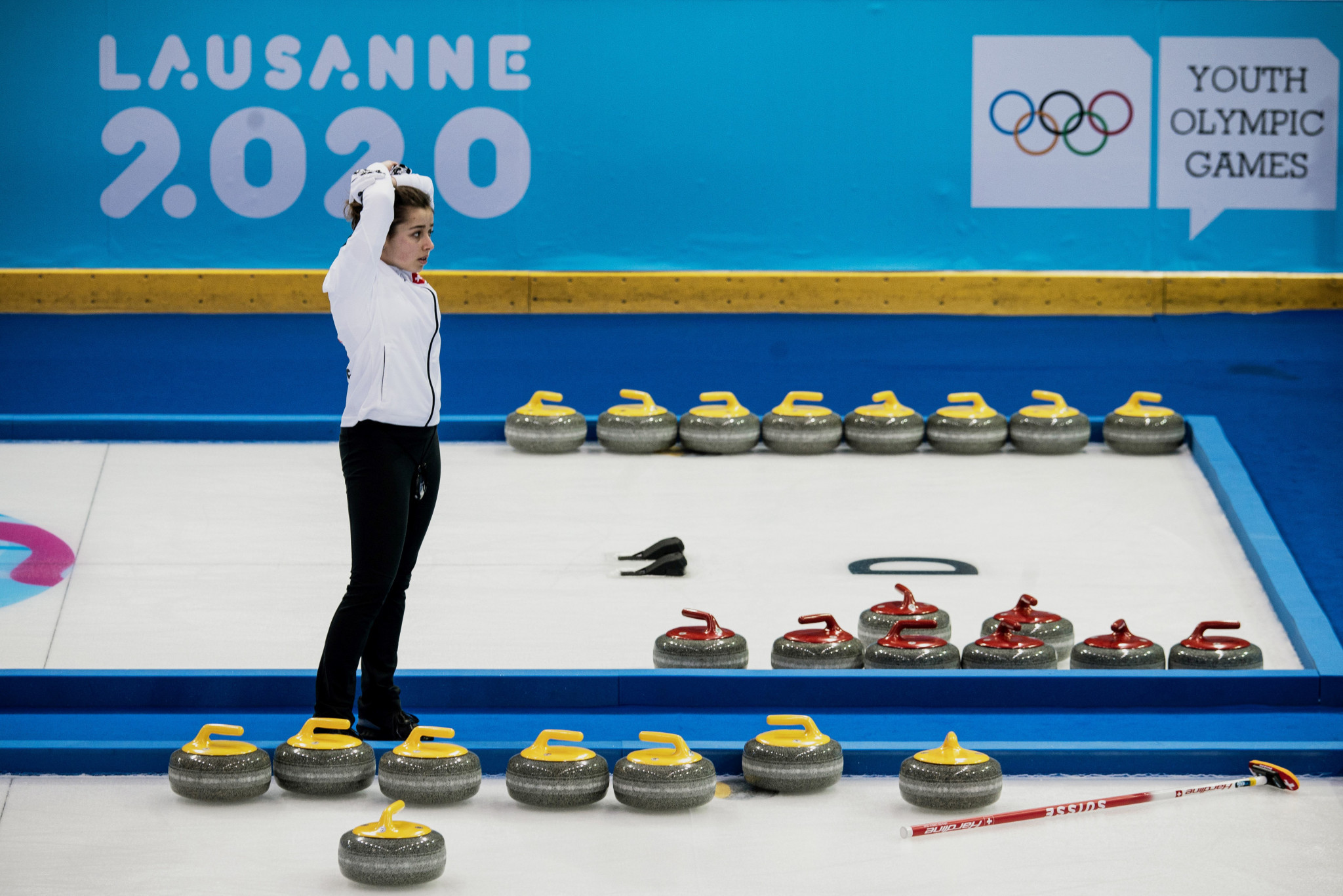Tension was high in the curling as the knockout phase began ©Getty Images