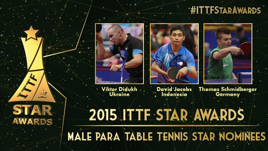 ITTF reveal nominees for Male and Female Para Table Tennis Stars awards