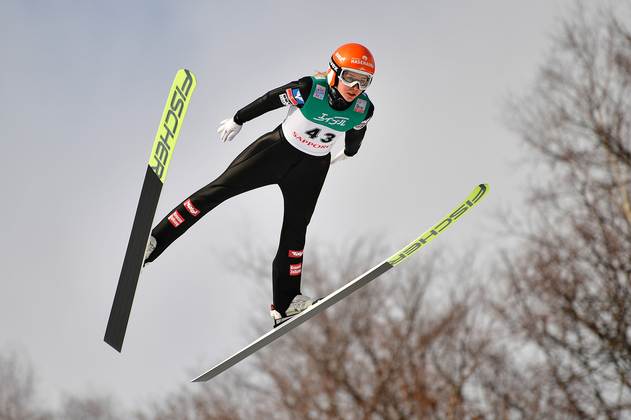 Marita Kramer of Austria topped the qualifying event at the FIS Ski Jumping World Cup event in Zao ©Getty Images