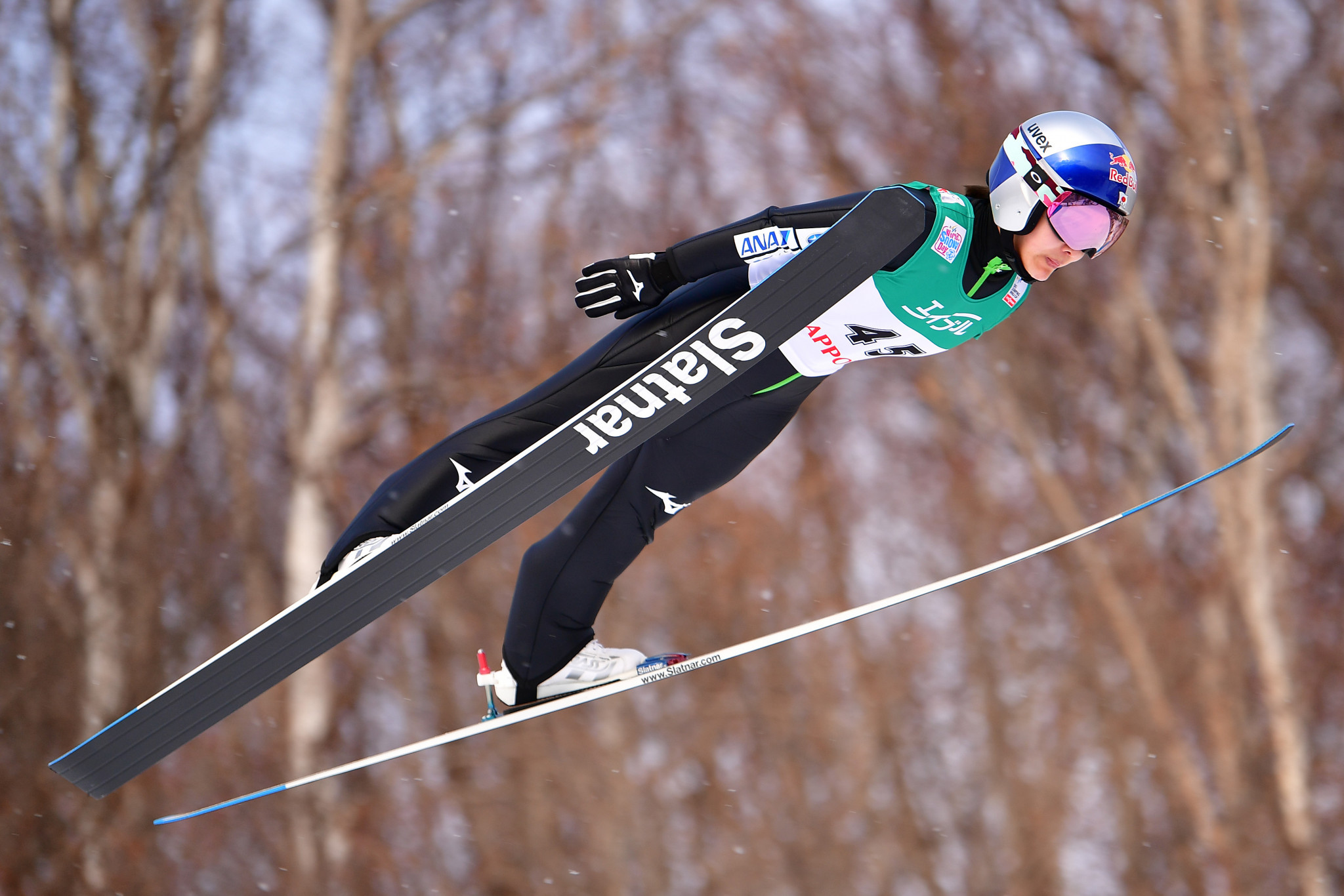Japanese home favourite Sara Takanashi finished second in qualifying ©Getty Images