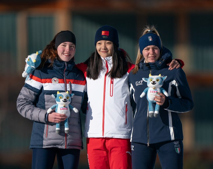 Yang Binyu earned China's first gold medal of Lausanne 2020 ©OIS