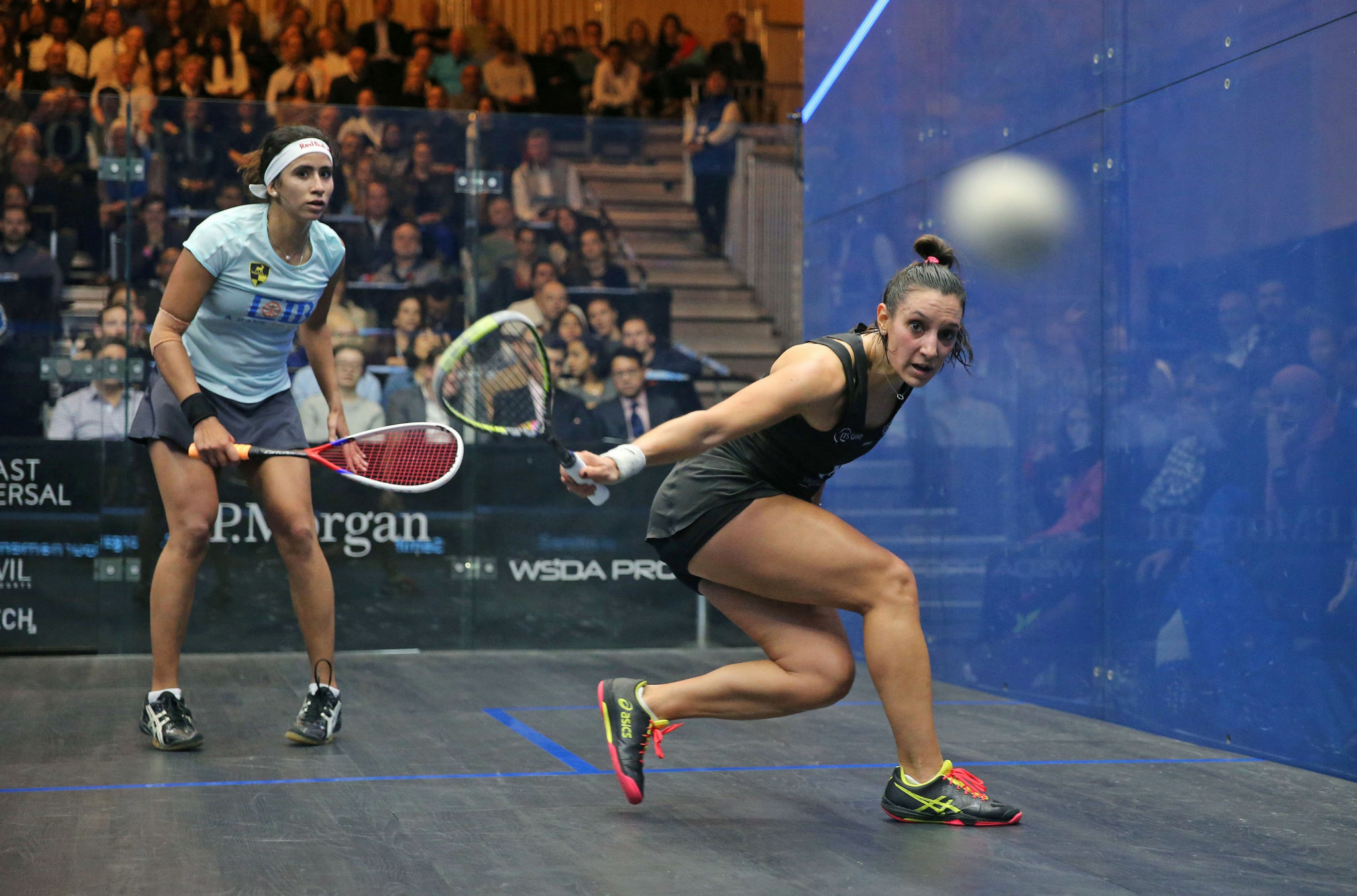 France’s Camille Serme beat Egypt's Nouran Gohar to reach the final of the women's event ©PSA