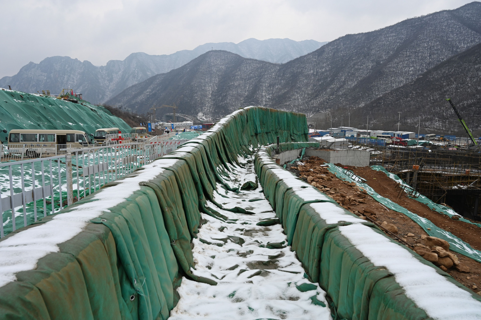 A sliding centre is being constructed ahead of the 2022 Winter Olympics in Beijing ©Getty Images