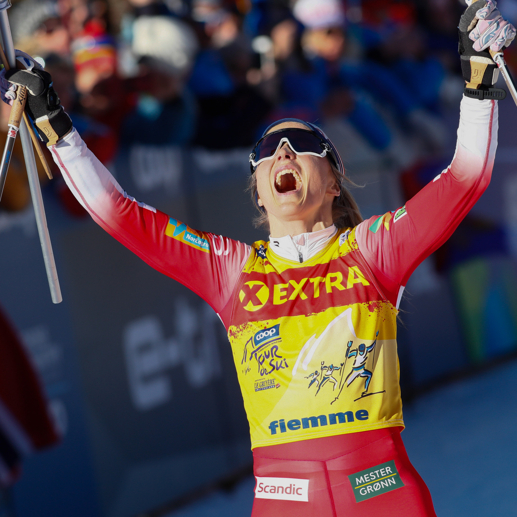Therese Johaug maintained her fine form in the women's events ©Getty Images