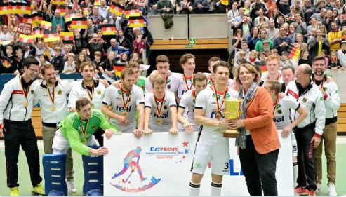 Germany won the men's EuroHockey Indoor Nations title today in Berlin ©EuroHockey
