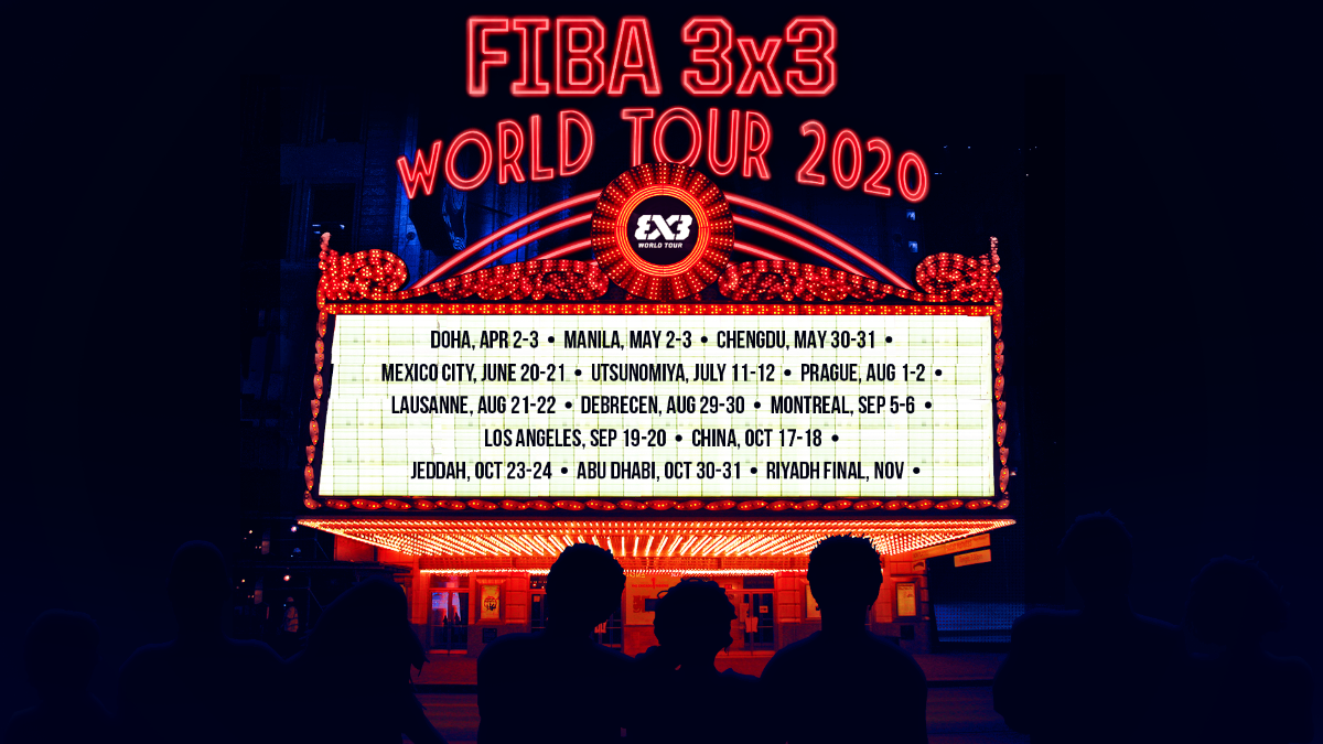 The 2020 World Tour features a record number of events ©FIBA