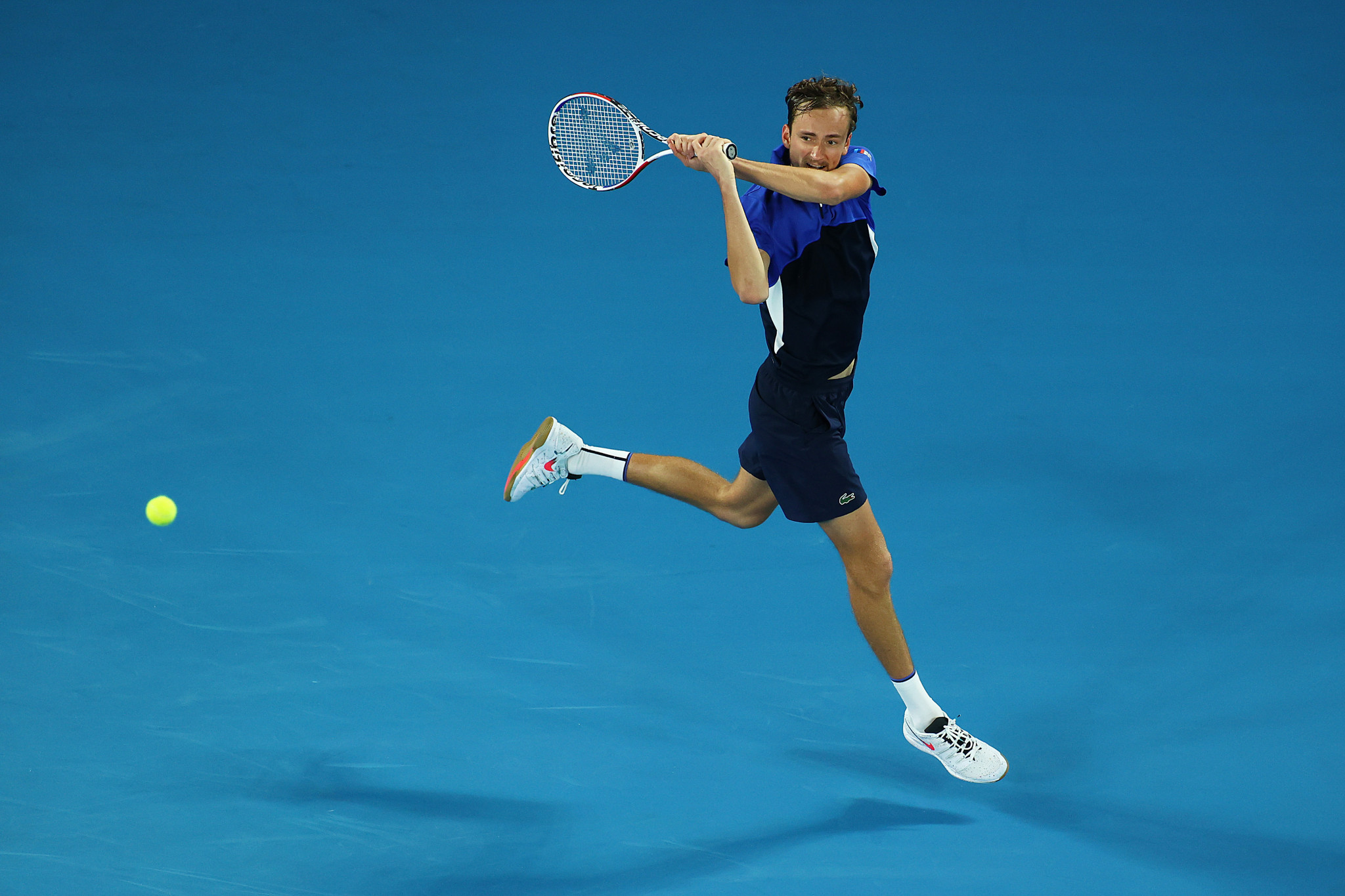 Russia's fourth seed Daniil Medvedev also made round two ©Getty Images