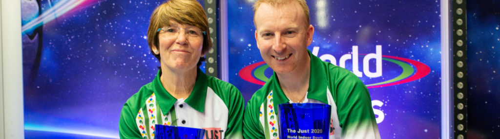 Brett and Purcell clinch mixed pairs crown at World Indoor Bowls Championships