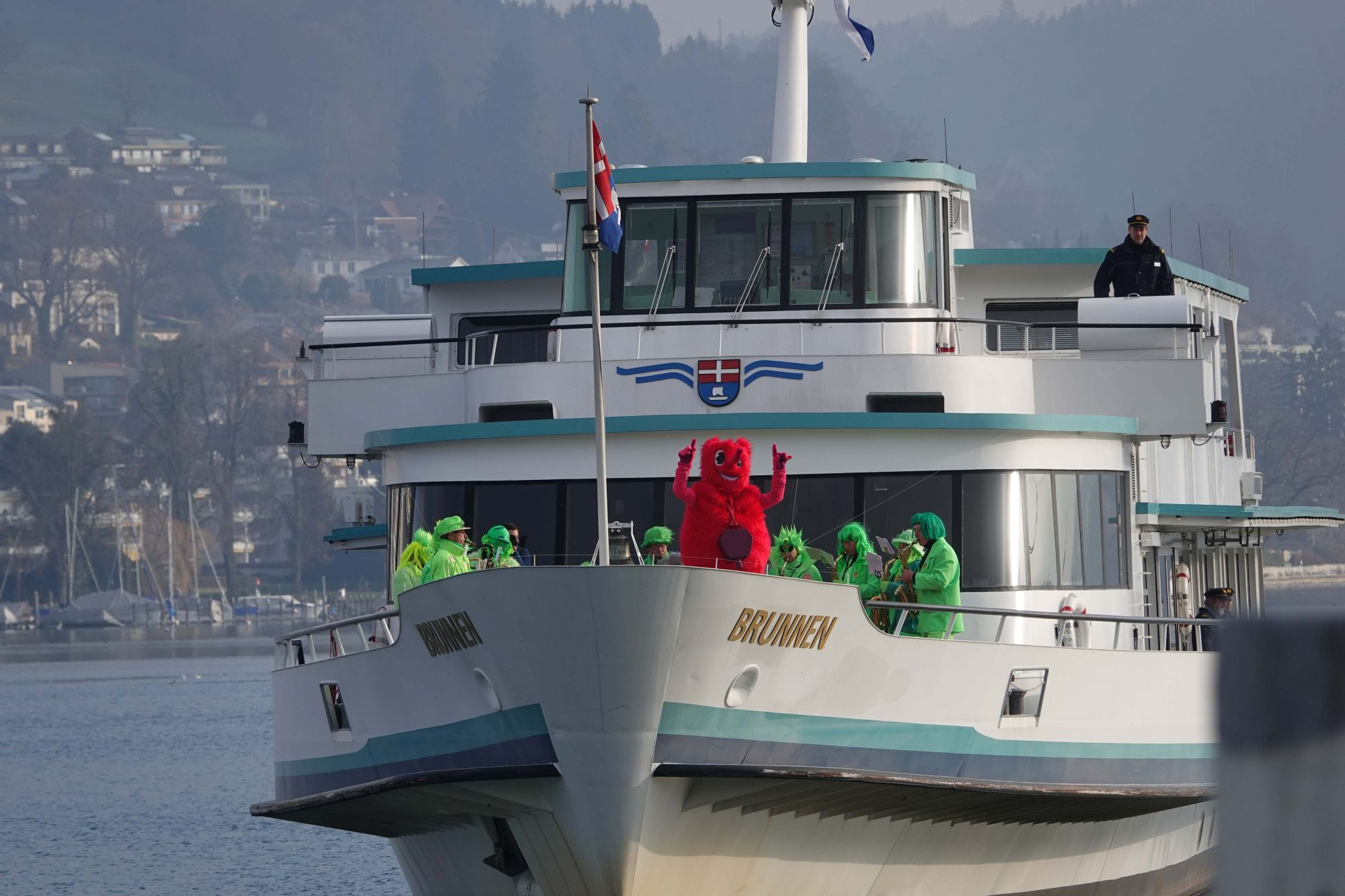 The mascot was revealed to mark one year to go until Lucerne 2021 ©Lucerne 2021