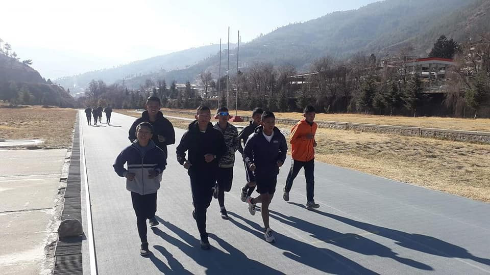 Fifty athletes are taking part in a Bhutan training camp ©BOC