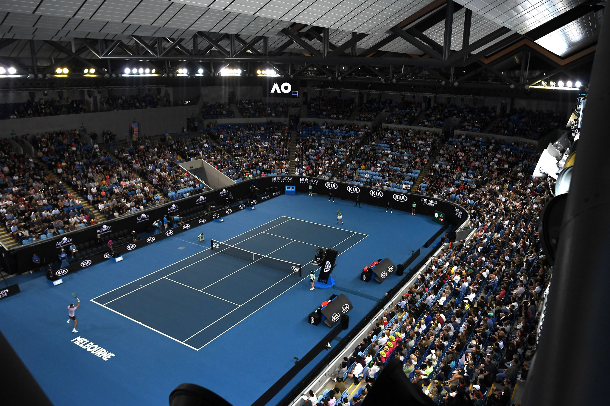 Margaret Court Arena, currently being used for the Australian Open, was due to hold the skateboarding event's semi-finals and finals ©Getty Images