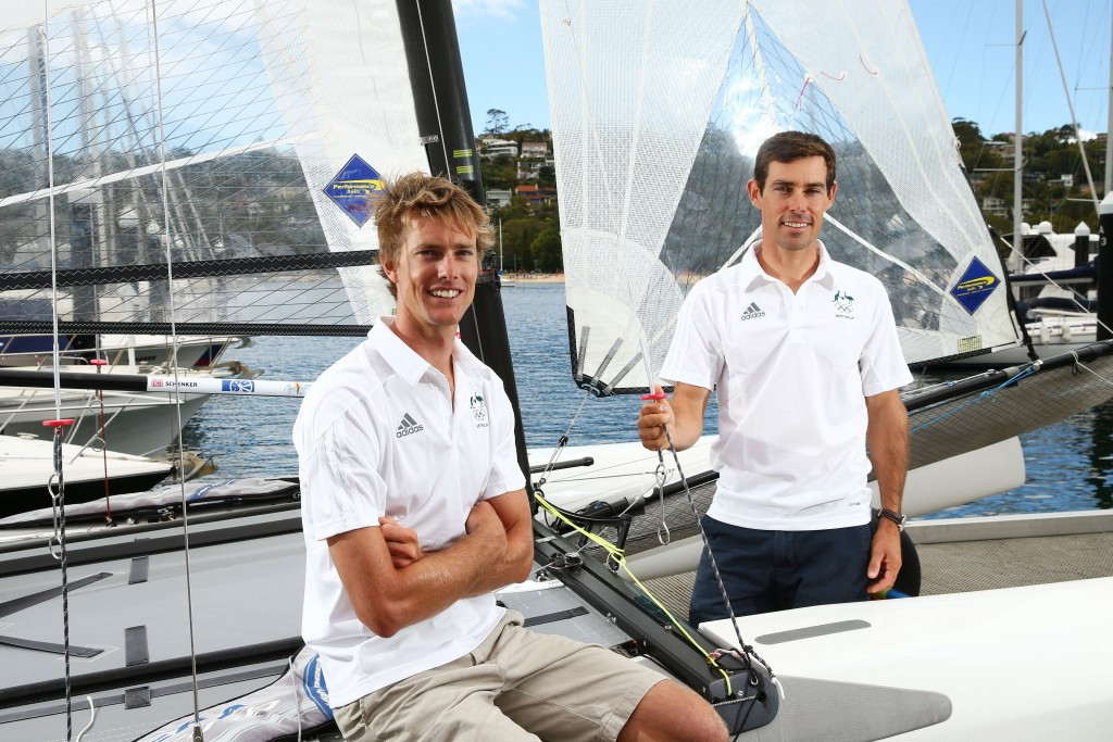 Men's 470 world champions Mathew Belcher and Will Ryan are among six sailors in the Australian team ©Getty Images