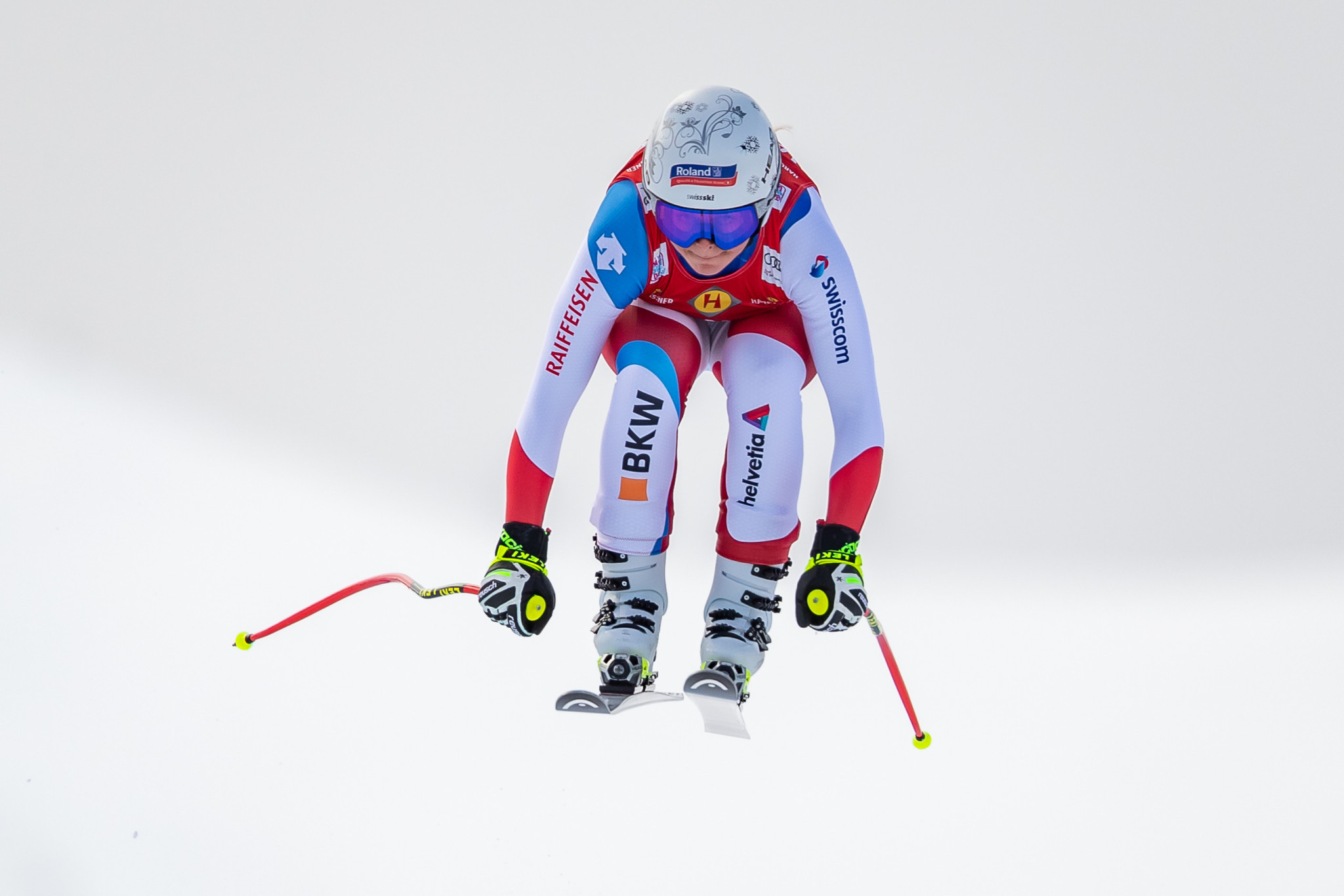 Corrine Suter on her way to victory in Alternmarkt, Austria, in the third leg of the World Cup downhill ©Getty Images