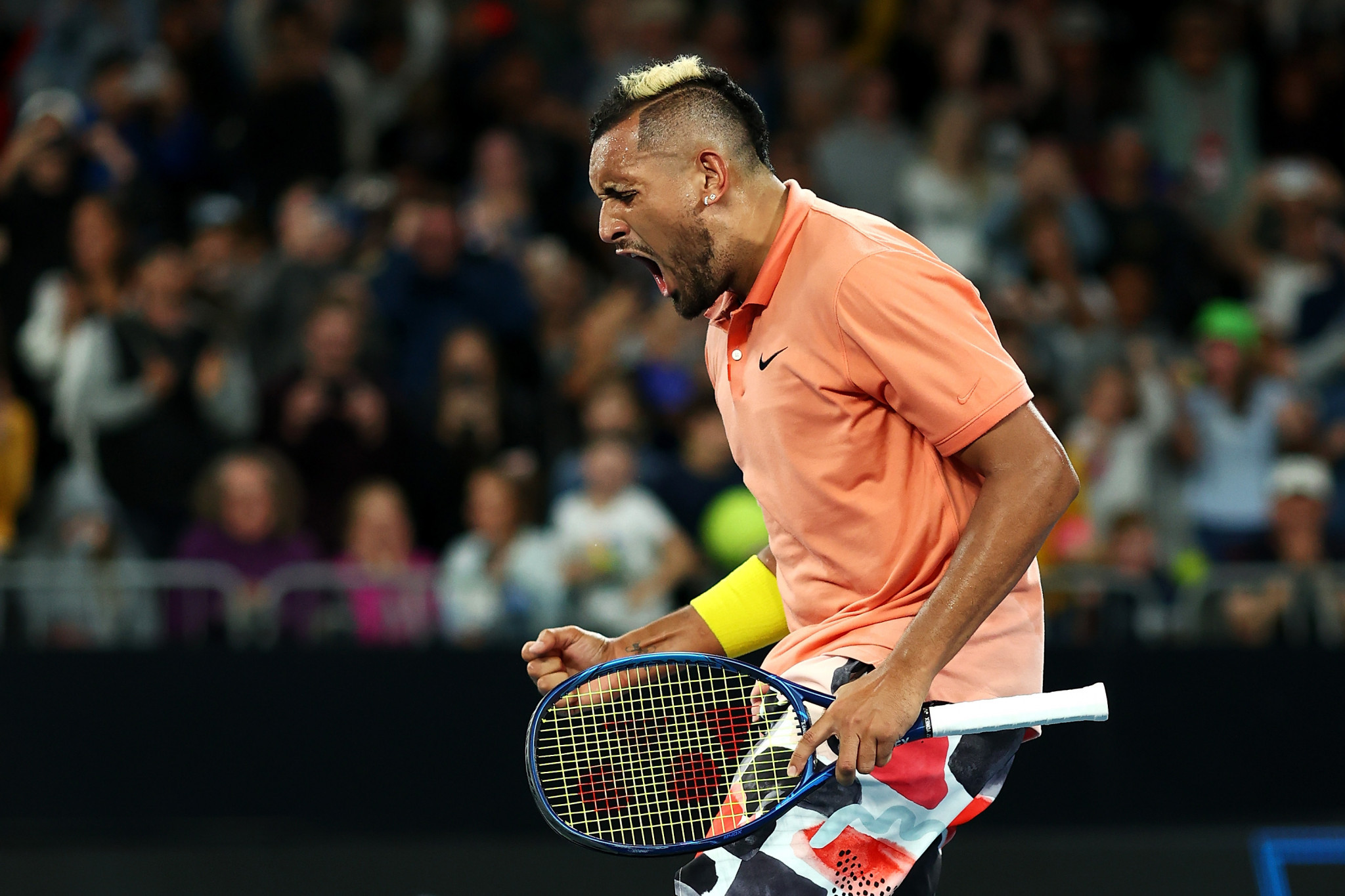 Australia's Nick Kyrgios went through after mimicking Rafael Nadal ©Getty Images