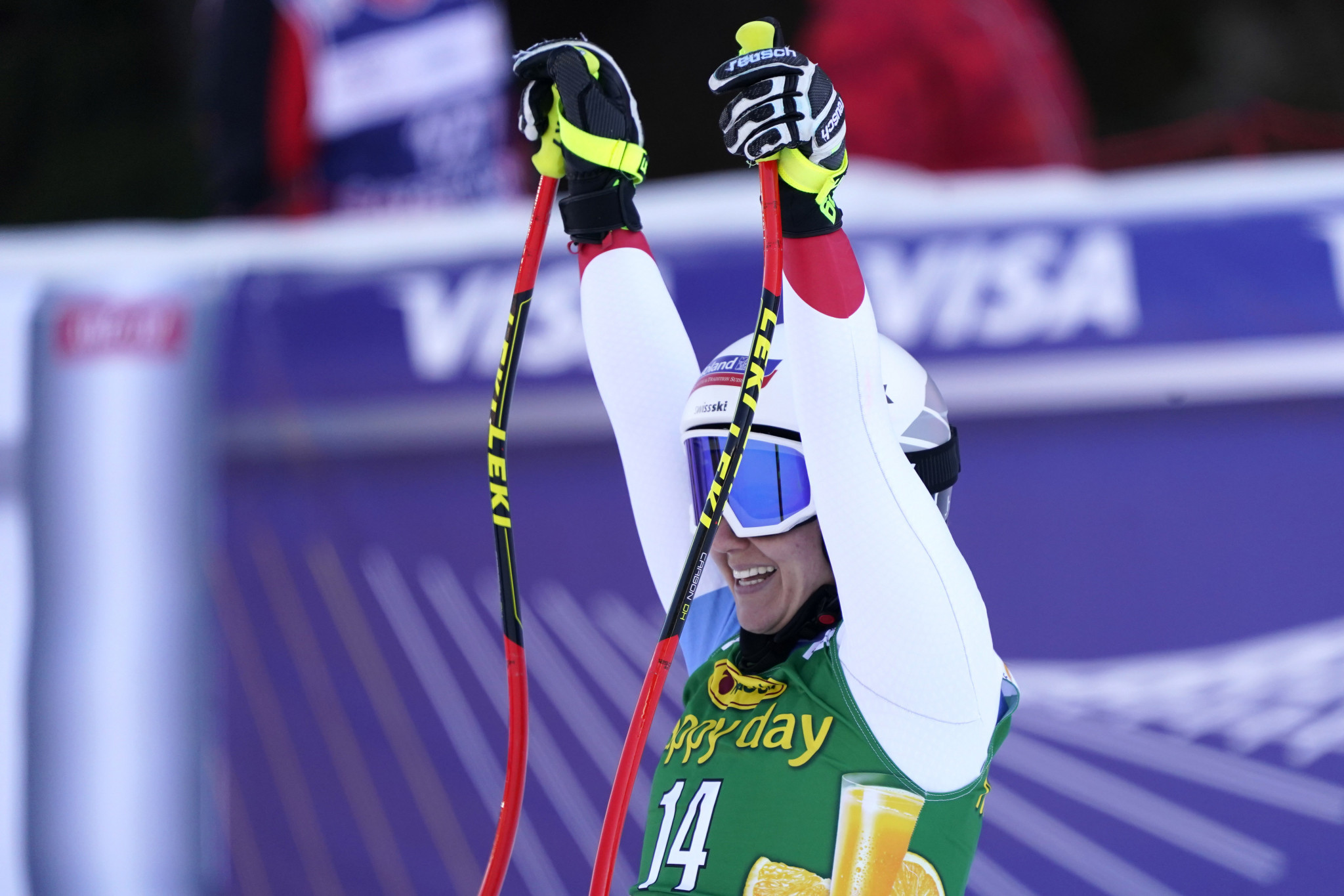 Joana Haehlen of Switzerland managed her first World Cup podium finish ©Getty Images