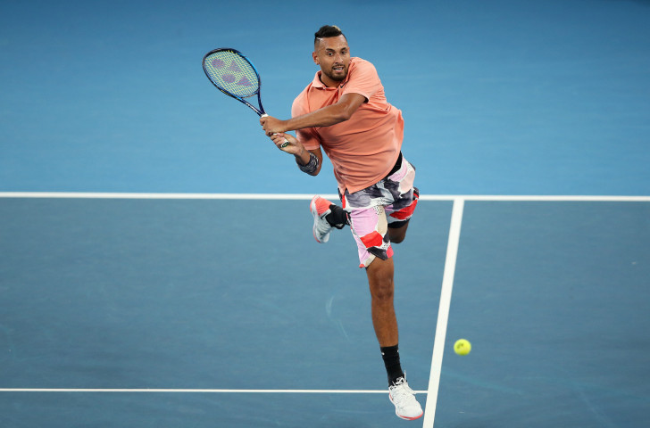 Australia's Nick Kyrgios earned a last-16 Australian Open match against world number one and top seed Rafael Nadal - whom he mocked earlier this week - after a five-set win over Russia's Karen Khachanov ©Getty Images