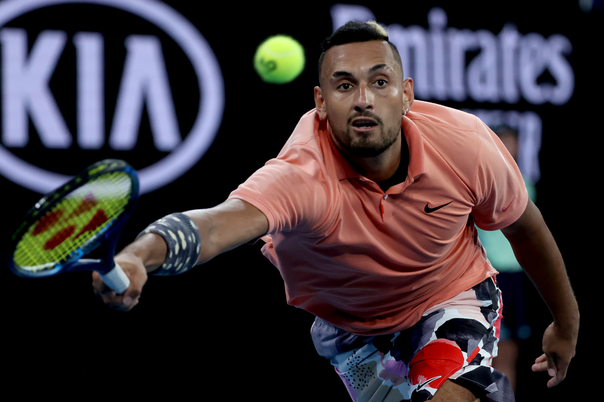 Home favourite Nick Kyrgios battled into the fourth round of the Australian Open ©Getty Images
