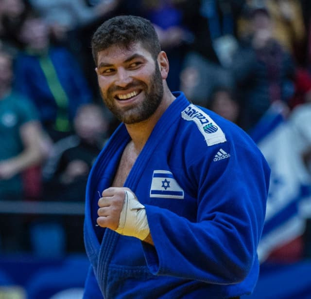 Israel's Or Sasson rounded off the IJF Tel Aviv Grand Prix by taking his country's second title of the night at the Shlomo Arena in the men's over-100kg class ©IJF