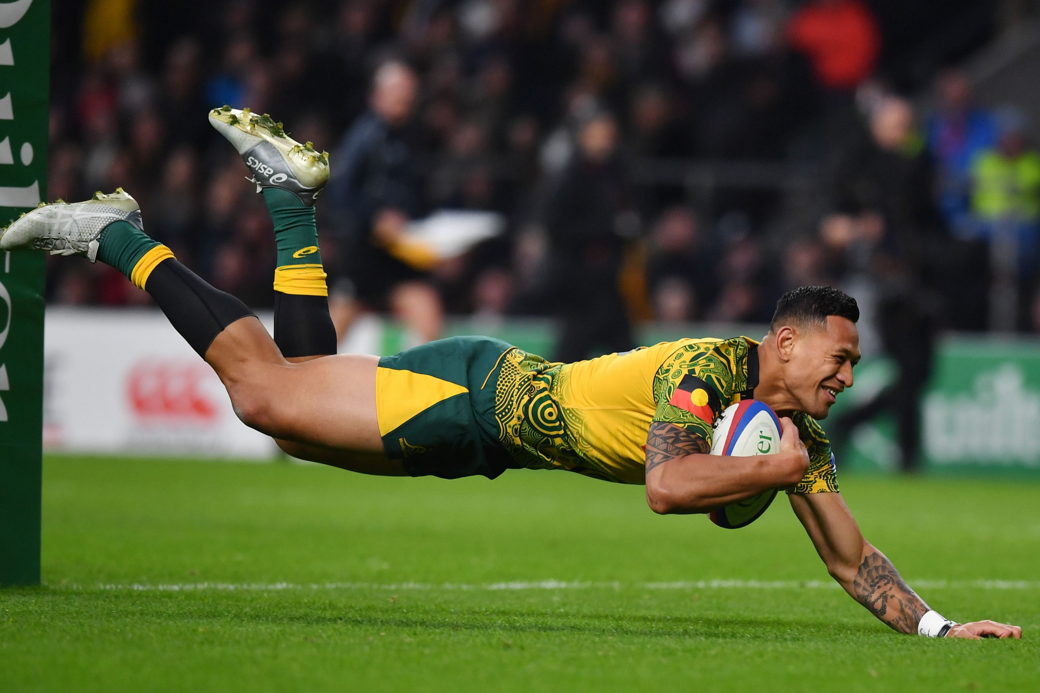 Israel Folau has signed for Catalans Dragons after being sacked by Rugby Australia ©Getty Images