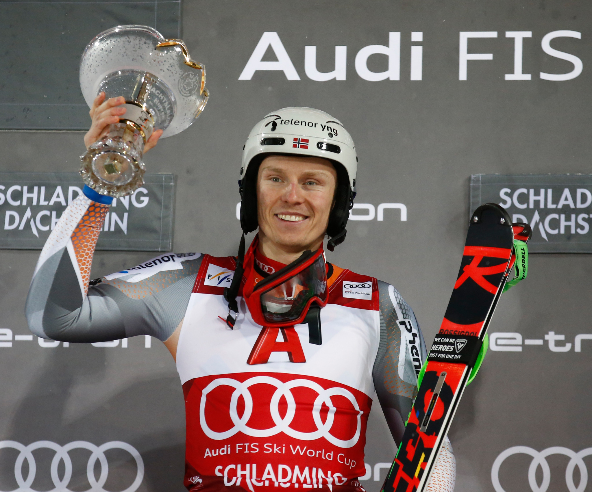 Kristoffersen extends lead in FIS Alpine Ski World Cup standings with slalom win in Schladming