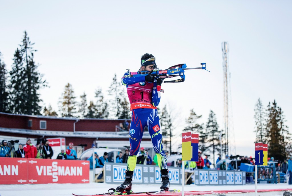 Martin Fourcade triumphed for the second successive day in Östersund ©Getty Images