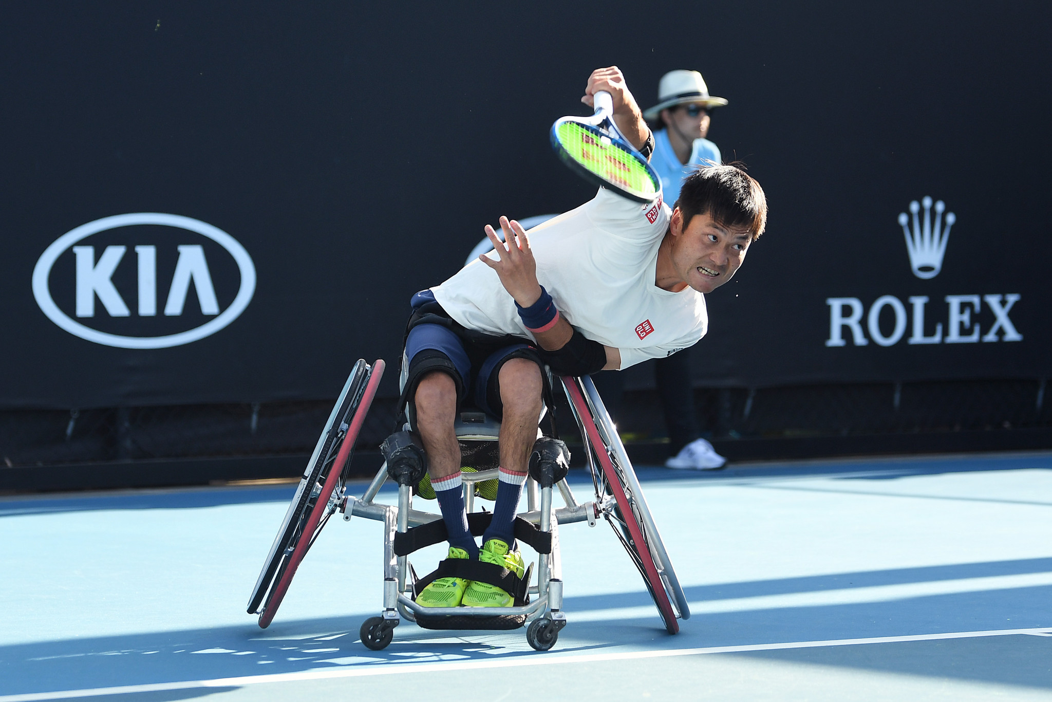 Shingo Kunieda reached the men's wheelchair final in Melbourne ©Getty Images