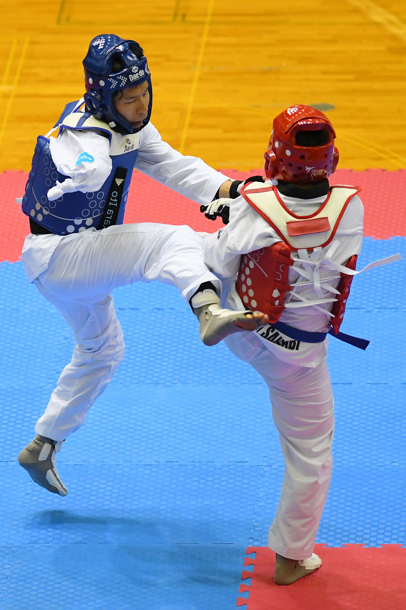 Head Protection with Visor Martial Arts Taekwondo Kampfsporthelm Face