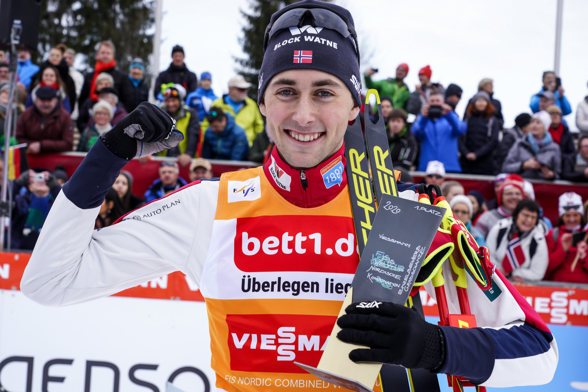 Riiber makes perfect start to FIS Nordic Combined World Cup Triple
