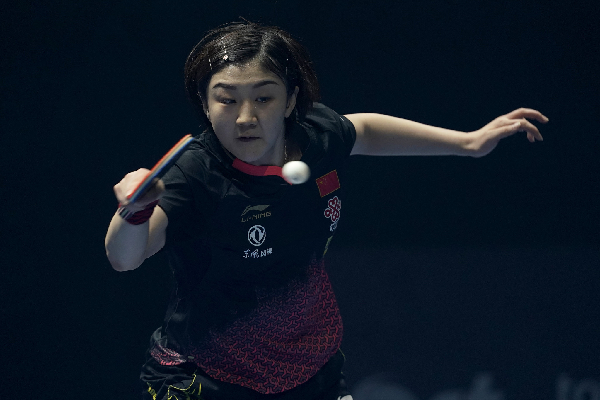China's Chen Meng remains on course to win the women's singles event ©Getty Images