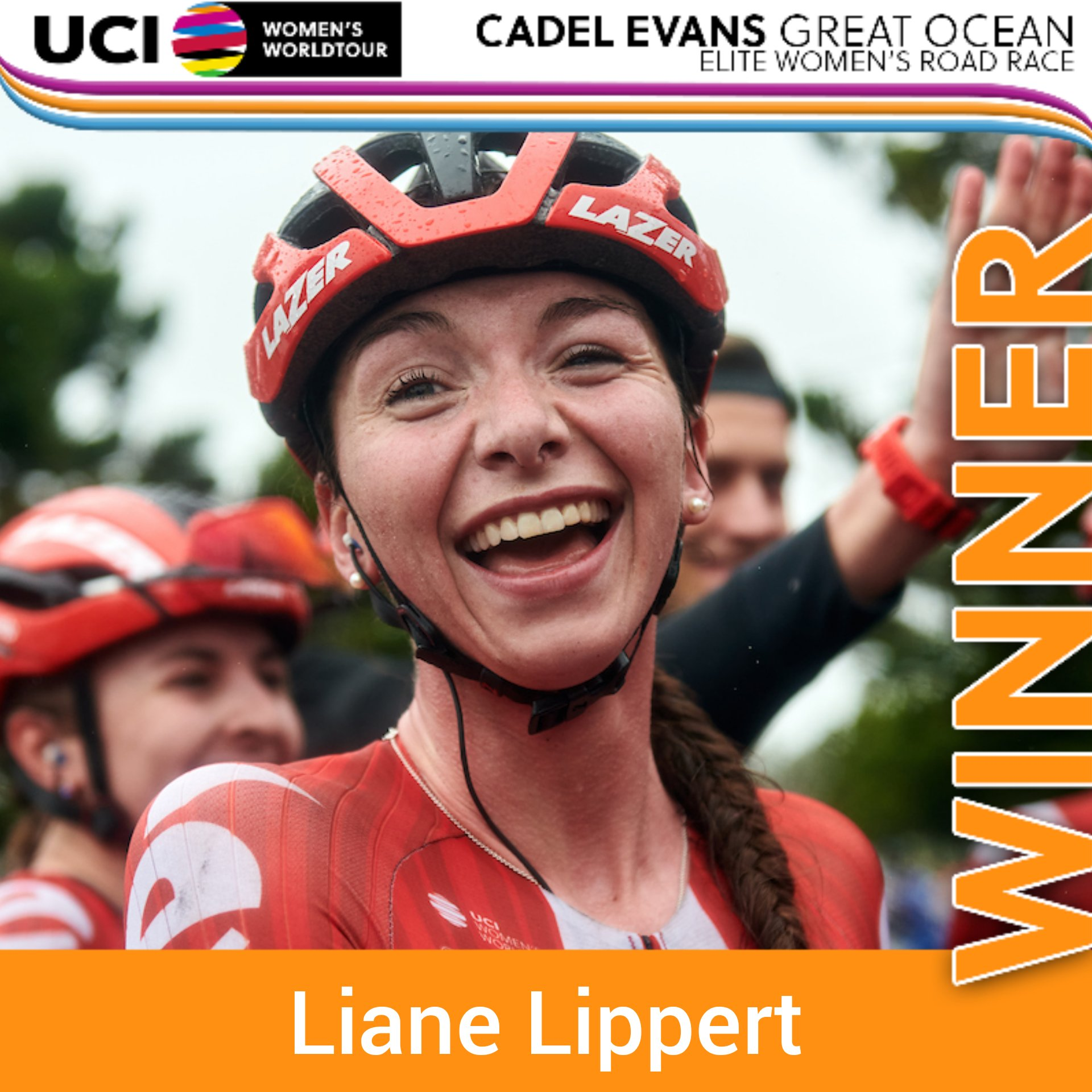 Germany’s Liane Lippert earned a solo victory at the Cadel Evans Great Ocean Road Race ©UCI