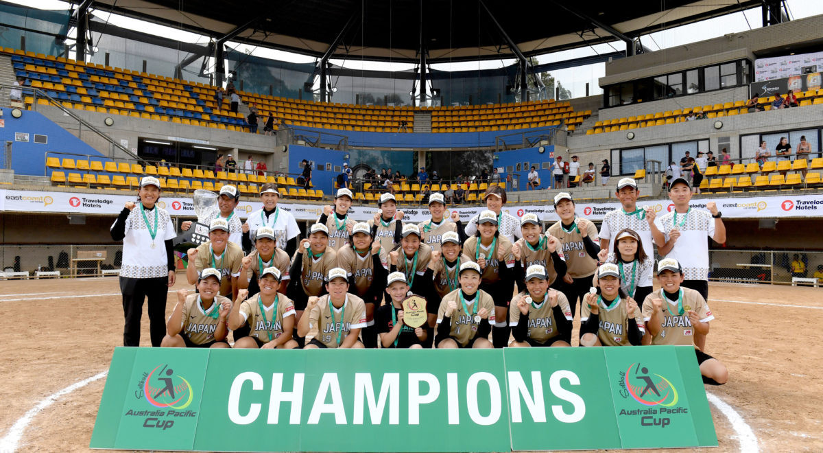 Japan won the Australia Pacific Cup for the second time ©Softball Australia