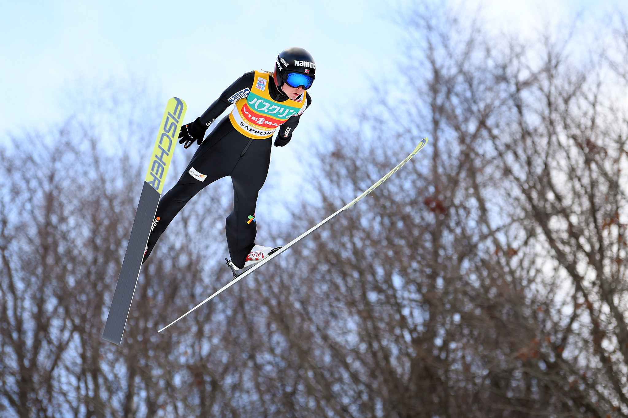 Maren Lundby of Norway slipped down to second in the FIS Ski Jumping World Cup standings ©Getty Images