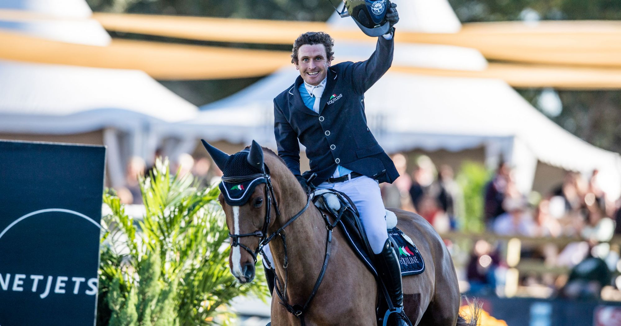 Darragh Kenny of Ireland triumphed at the Wellington leg of the FEI Jumping World Cup ©Getty Images