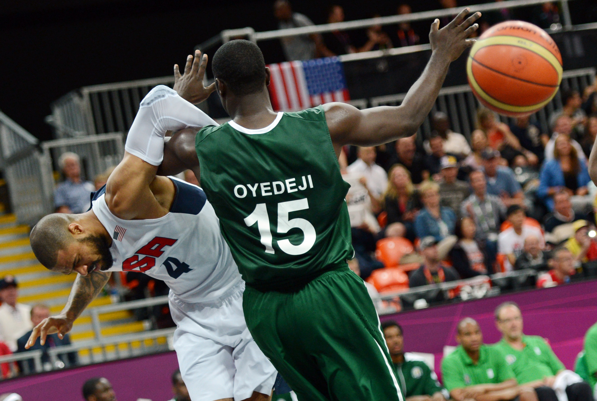 Nigeria's Olympic basketball player Olumide Oyedeji is the chairman of the Athletes' Commission ©Getty Images